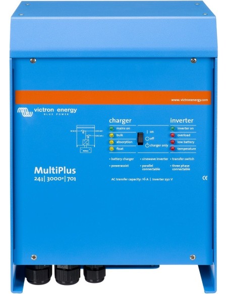 Inversor Victron MultiPlus 24/3000/70-16 de 24V y 2500W continuos con cargador de 70A