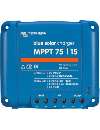 Regulador solar MPPT de 12-24V y 15A Victron BlueSolar MPPT 75/15