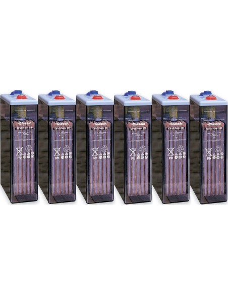 Batería estacionaria Exide Classic 2500Ah, C120, 6 vasos x 2V