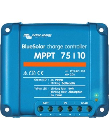 Regulador solar MPPT Victron BlueSolar MPPT 75/10 de 10A y 12-24V