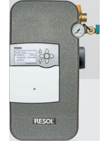 Estación solar de bombeo de alta eficiencia RESOL Flow Sol B HE con termostato diferencial BX