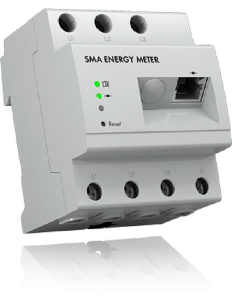 Kit autoconsumo de hasta 1500W sin inyección a red y monitorización, con SMA Sunny Boy 1.5 y Energy Meter