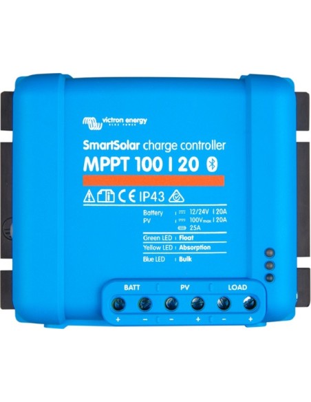 Regulador solar MPPT Victron SmartSolar MPPT 100/20 de 20A y 12-24V