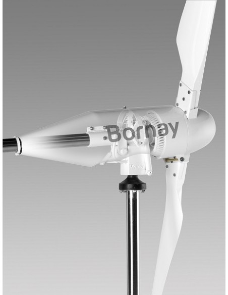 Aerogenerador Bornay WIND 25.2+ de 3.000W de potencia nominal y 3.500W de potencia pico