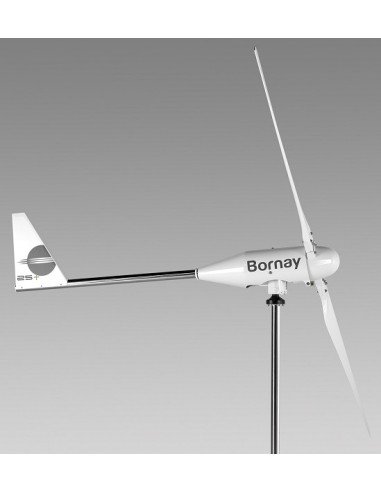 Aerogenerador Bornay WIND 25.2+ de 3.000W de potencia nominal y 3.500W de potencia pico