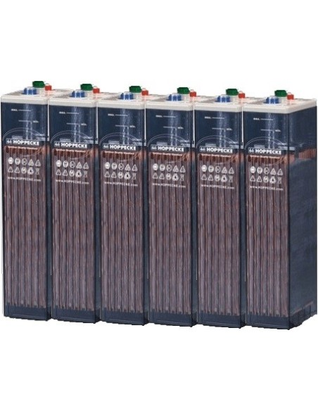 Batería estacionaria 363Ah C100, 6 vasos x 2V HOPPECKE 5 OPZS 250