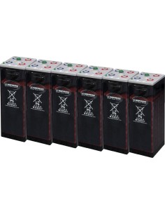 Batería estacionaria 2232Ah C100, 6 vasos x 2V HOPPECKE 12 OPZS 1500