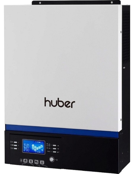 Inversor-cargador-mppt Huber Connect 5048 MPPT de 48V y 5000W con cargador de baterías de 60A y regulador MPPT de 80A