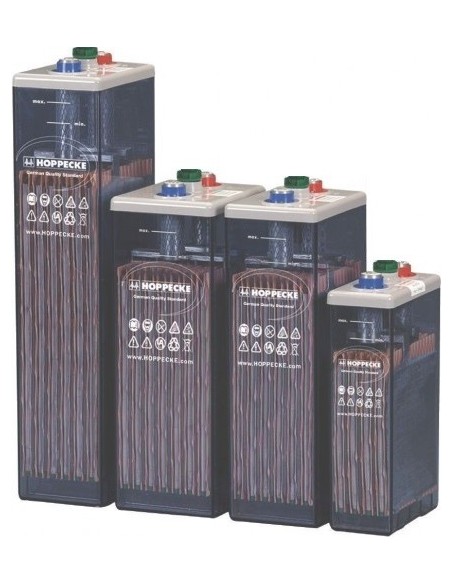 Batería estacionaria 900Ah C100, 6 vasos x 2V HOPPECKE 6 OPZS 600