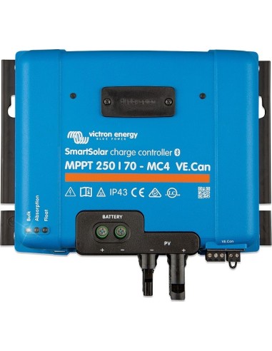Regulador Victron SmartSolar MPPT 250/70-MC4 VE.Can de 70A y 12-24-36-48V