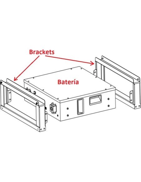 Brackets (soportes) para batería de litio Dyness A48100