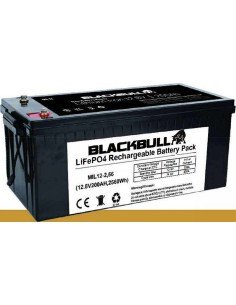 Batería de Litio BlackBull 12V 200Ah y 2,56kWh de capacidad nominal