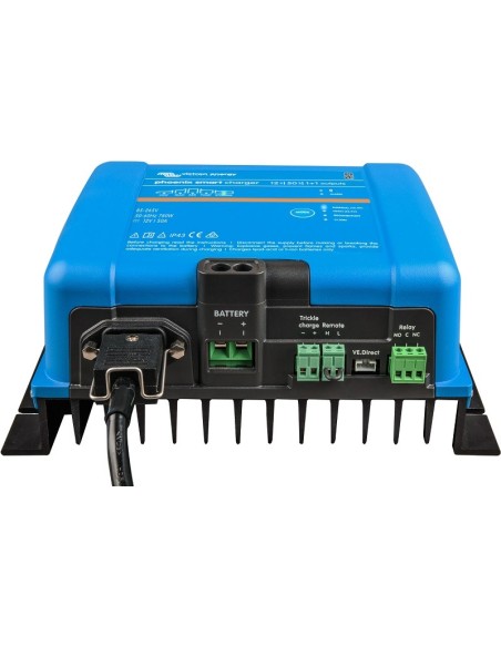 Cargador de baterías de 12V y 50A Victron Phoenix Smart IP43 12/50 (1+1) + Cable AC (120-240Vac)