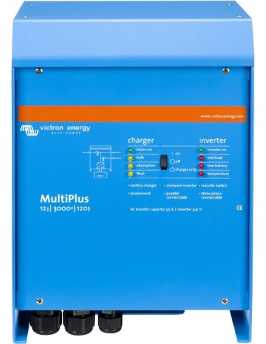 Inversor Victron MultiPlus 12/3000/120-50 de 12V y 2500W continuos con cargador de 120A