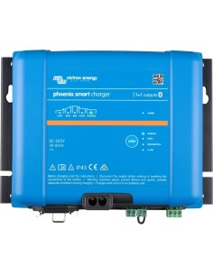 Cargador de baterías de 24V y 16A Victron Phoenix Smart IP43 24/16 (1+1) + Cable AC (120-240Vac)