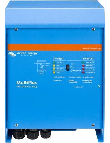 Inversor Victron MultiPlus 12/3000/120-16 de 12V y 2500W continuos con cargador de 120A