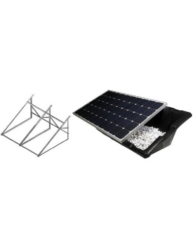 Estructuras de soporte de paneles solares fotovoltaicos.