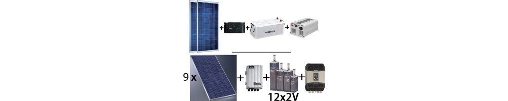 Kits Solares de Fotovoltaica para viviendas o instalaciones aisladas