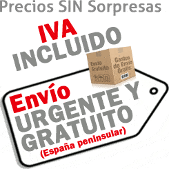 iva incluido envio urgente gratuito en españa peninsular